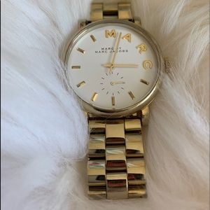 Marc Jacobs ‘Baker’ gold link watch authentic